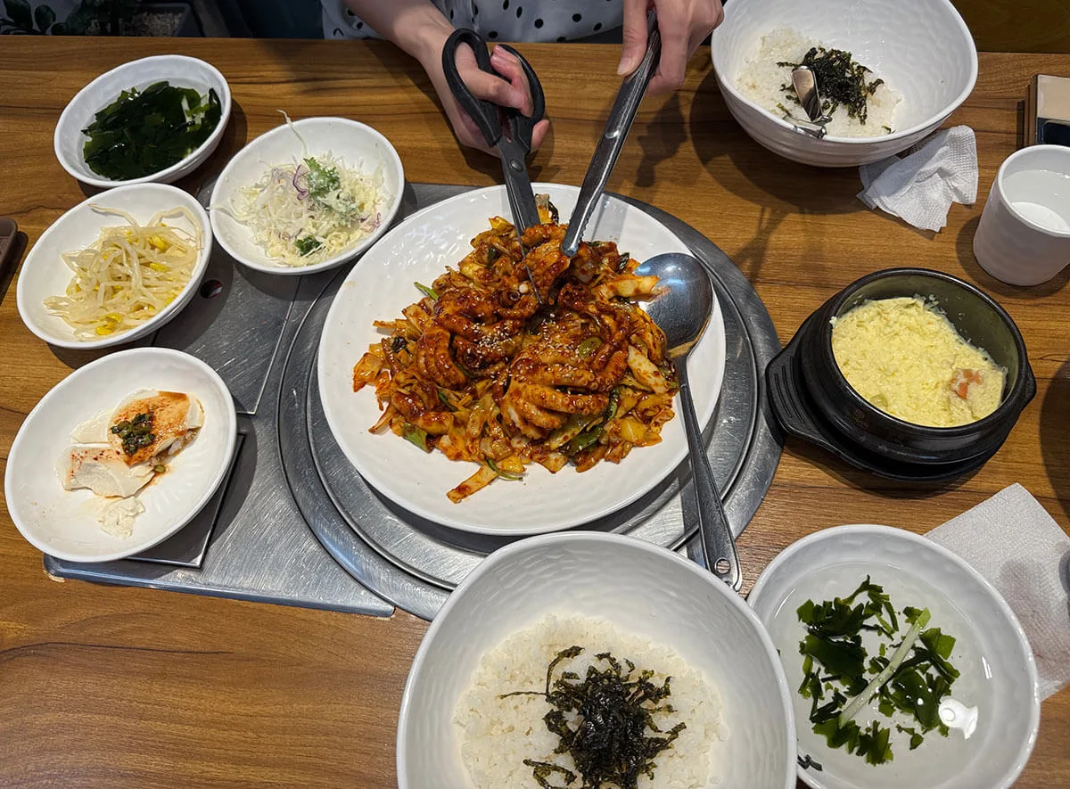 전체 식사 세팅
