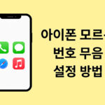 아이폰 모르는 번호 무음 설정 방법을 설명하는 썸네일 이미지