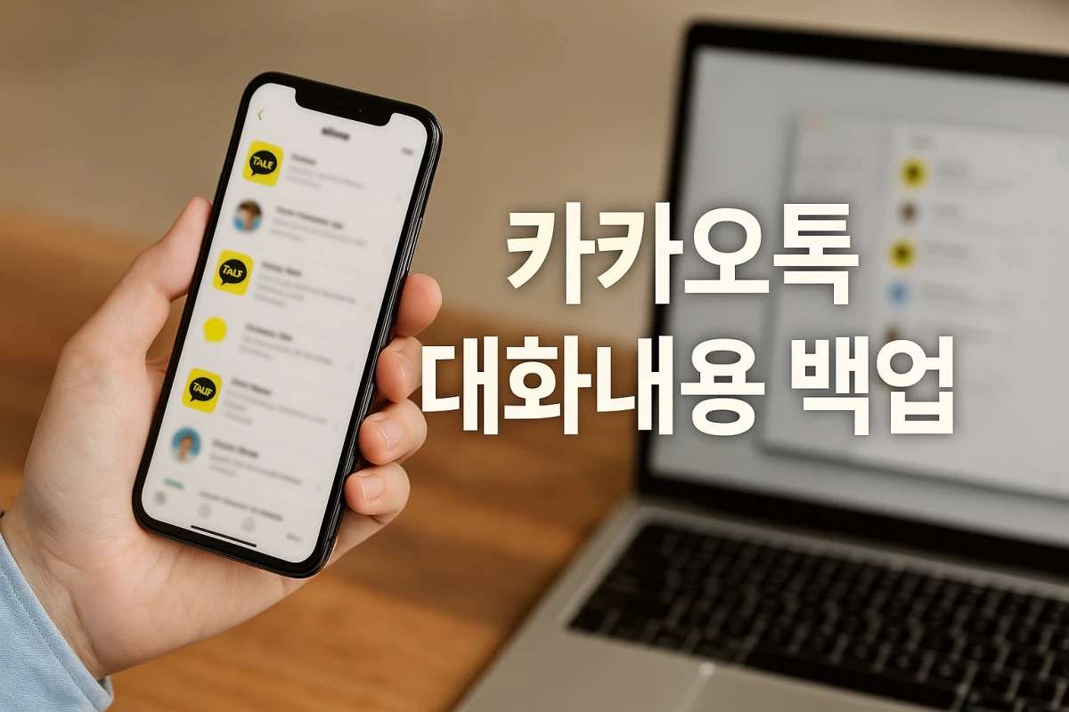 카카오톡 대화내용 백업 모바일과 PC 하는 방법