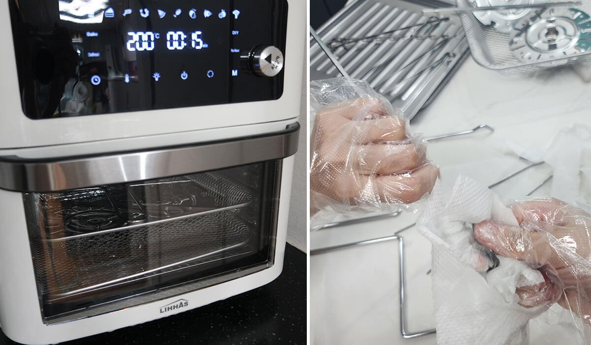 리하스 올스텐 에어프라이어 개봉기와 연마제 세척