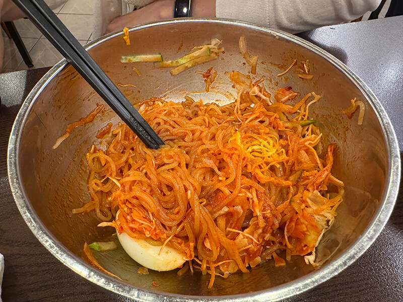 쫄면 한 그릇