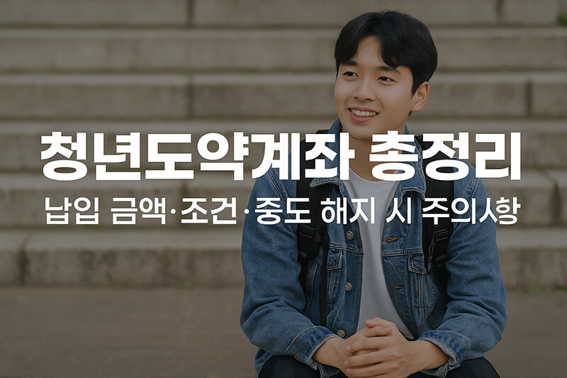 청년도약계좌 조건 및 해지 시 주의사항 총정리