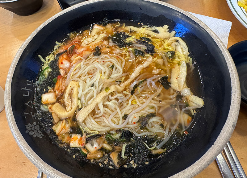 저온숙성한 생면으로 만든 대표 국수