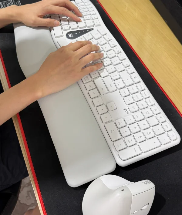 무선 키보드 마우스 세트 지클릭커 EMK300 인체공학 디자인 리뷰