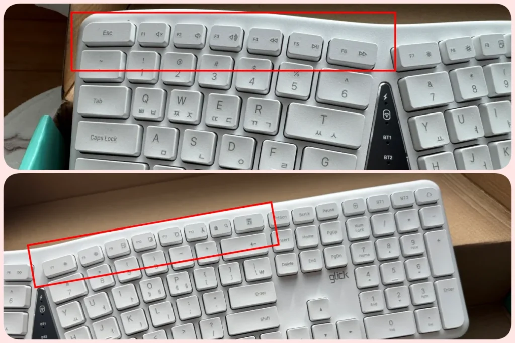 지클릭커 EMK300 무선 키보드 12가지 멀티미디어 키 기능