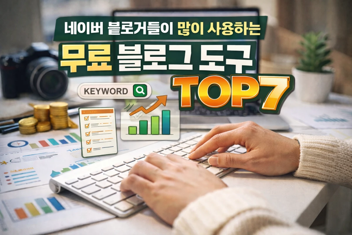 네이버 블로그 도구 TOP7, 블로거든이 실제 많이 쓰는 무료 사이트
