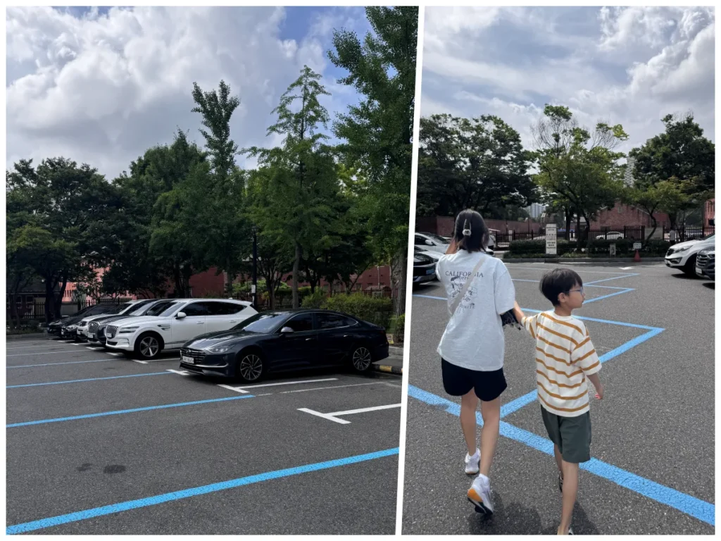 서대문 당일치기 | 가볼만한곳 서대문형무소부터 독립문 영천시장까지 3 서대문형무소역사관 주차장 이용 모습